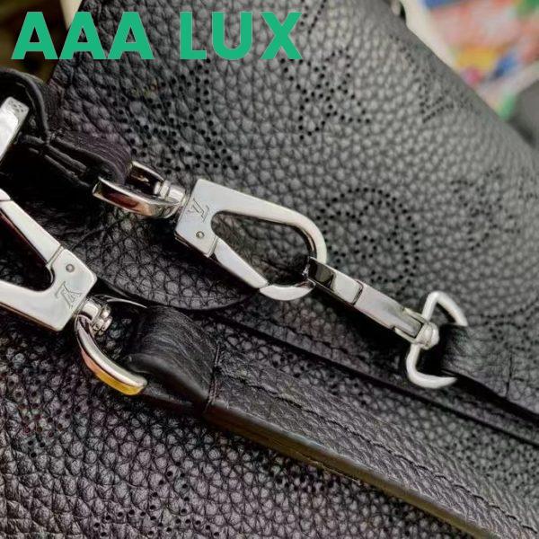 Replica Louis Vuitton LV Women Blossom MM Tote Bag Black Mahina Perforated Calfskin Leather 11