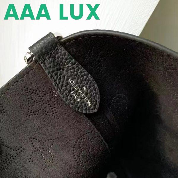 Replica Louis Vuitton LV Women Blossom MM Tote Bag Black Mahina Perforated Calfskin Leather 12