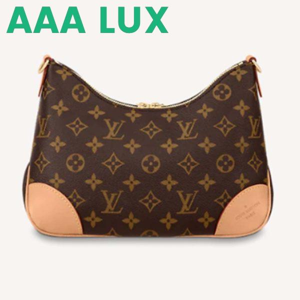 Replica Louis Vuitton LV Women Boulogne Handbag Beige Brown Monogram Coated Canvas 2
