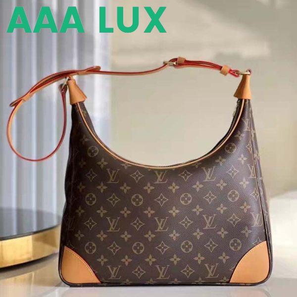 Replica Louis Vuitton LV Women Boulogne Handbag Beige Brown Monogram Coated Canvas 3