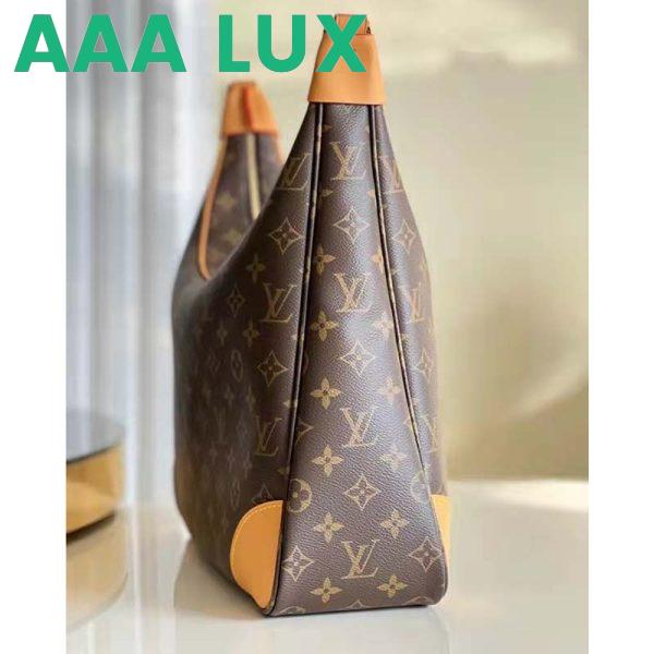Replica Louis Vuitton LV Women Boulogne Handbag Beige Brown Monogram Coated Canvas 4