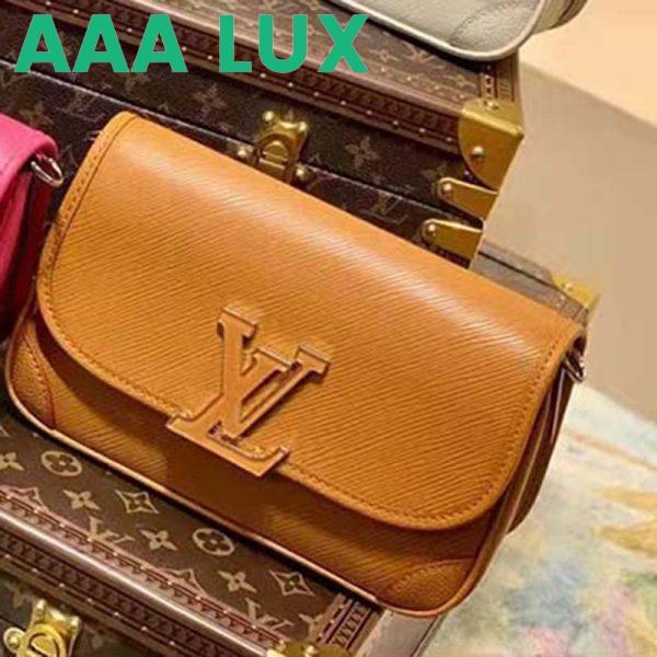 Replica Louis Vuitton LV Women Buci Crossbody Brown Epi Grained Smooth Cowhide Leather 3
