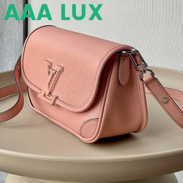 Replica Louis Vuitton LV Women Buci Crossbody Light Pink Epi Grained Smooth Cowhide Leather 5