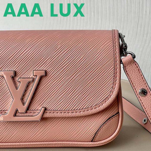 Replica Louis Vuitton LV Women Buci Crossbody Light Pink Epi Grained Smooth Cowhide Leather 9