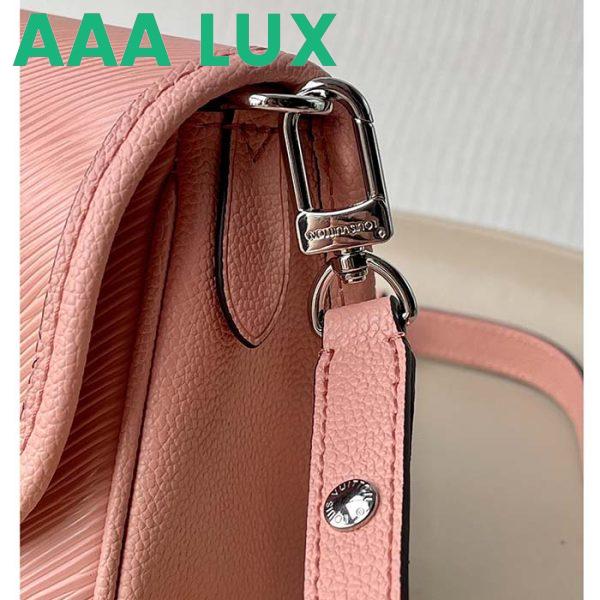 Replica Louis Vuitton LV Women Buci Crossbody Light Pink Epi Grained Smooth Cowhide Leather 10