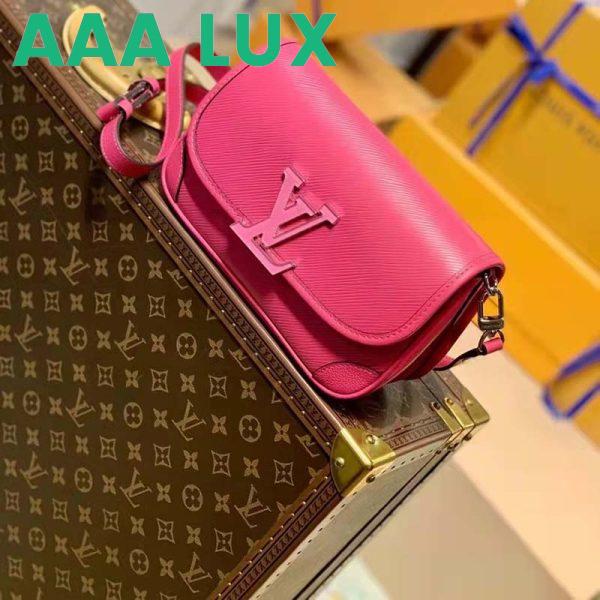 Replica Louis Vuitton LV Women Buci Crossbody Pink Epi Grained Smooth Cowhide Leather 3