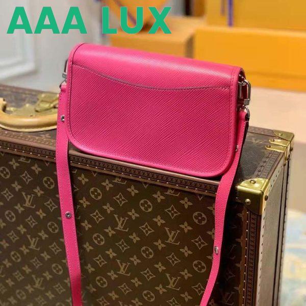 Replica Louis Vuitton LV Women Buci Crossbody Pink Epi Grained Smooth Cowhide Leather 4