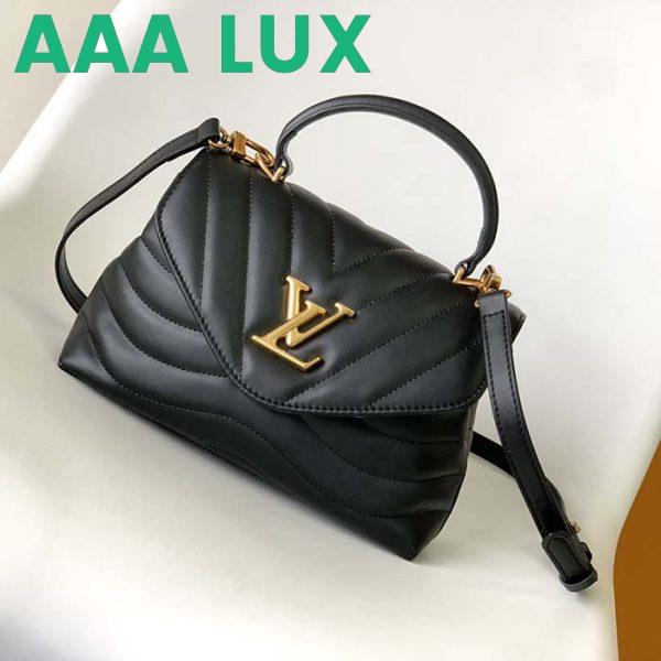 Replica Louis Vuitton LV Women Hold Me Top-Handle Bag Black Smooth Cowhide Leather 3