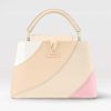Replica Louis Vuitton LV Women Capucines BB Handbag Beige Pink Taurillon Leather 13
