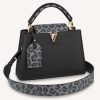 Replica Louis Vuitton LV Women Capucines BB Handbag Black Taurillon Leather Snap Hook 17