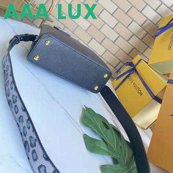 Replica Louis Vuitton LV Women Capucines BB Handbag Black Taurillon Leather 8