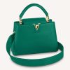 Replica Louis Vuitton LV Women Capucines BB Handbag Green Taurillon Leather