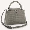 Replica Louis Vuitton LV Women Capucines BB Handbag Green Taurillon Python Skin Leather 2