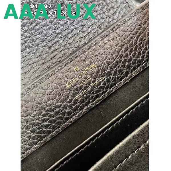 Replica Louis Vuitton LV Women Capucines Mini Handbag Black Taurillon Cowhide Leather 13