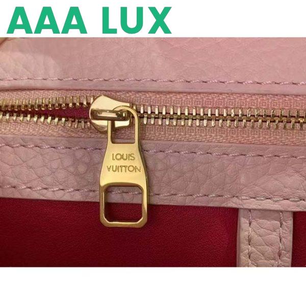 Replica Louis Vuitton LV Women Capucines BB Handbag Jasmine Pink Taurillon Leather 8