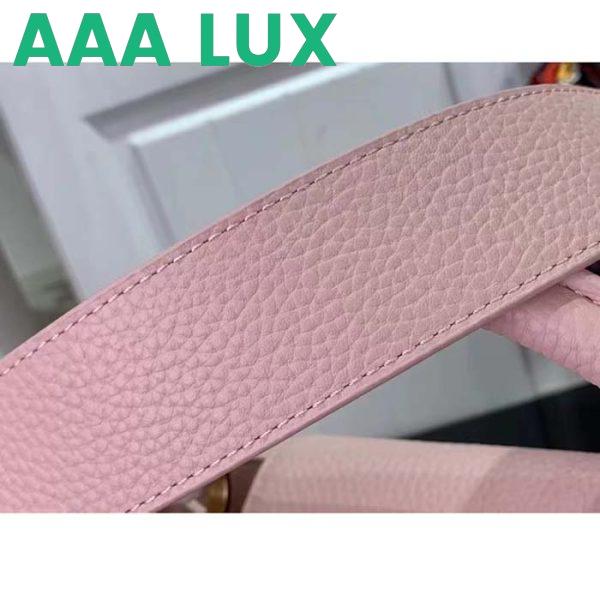 Replica Louis Vuitton LV Women Capucines BB Handbag Jasmine Pink Taurillon Leather 9