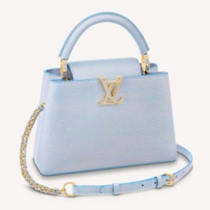 Replica Louis Vuitton LV Women Capucines BB Handbag Lilas Purple Taurillon Leather 2