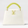 Replica Louis Vuitton LV Women Capucines BB Handbag Snow White Cedrat Santorin Taurillon Leather