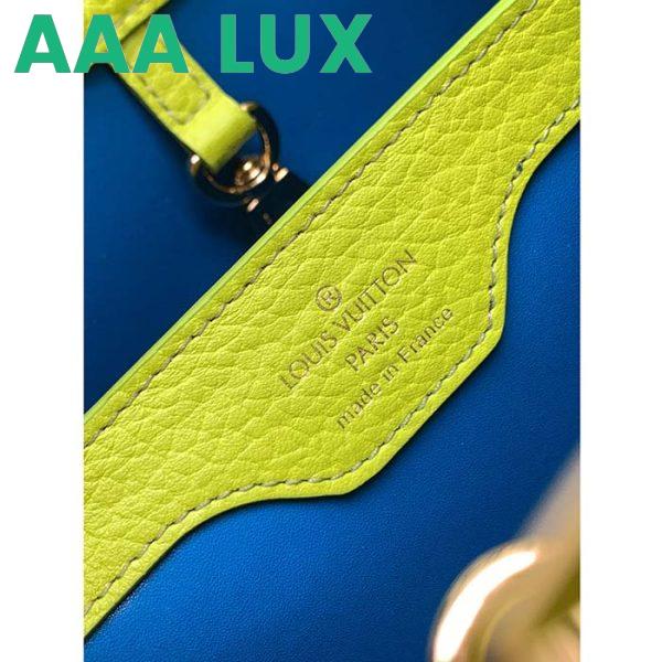 Replica Louis Vuitton LV Women Capucines BB Handbag Snow White Cedrat Santorin Taurillon Leather 12