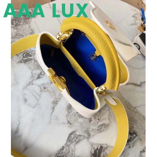 Replica Louis Vuitton LV Women Capucines BB Handbag White Taurillon Leather 8