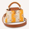 Replica Louis Vuitton LV Women Capucines BB Handbag Yellow Smooth Calfskin and Embroidered Canvas 15