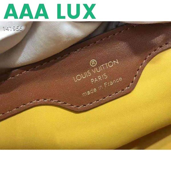 Replica Louis Vuitton LV Women Capucines BB Handbag Yellow Smooth Calfskin and Embroidered Canvas 10