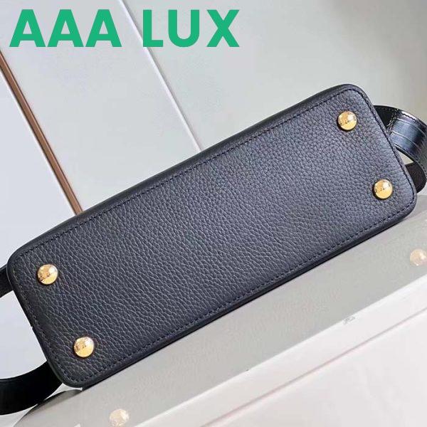 Replica Louis Vuitton LV Women Capucines MM Handbag Black Taurillon Cowhide Leather 8