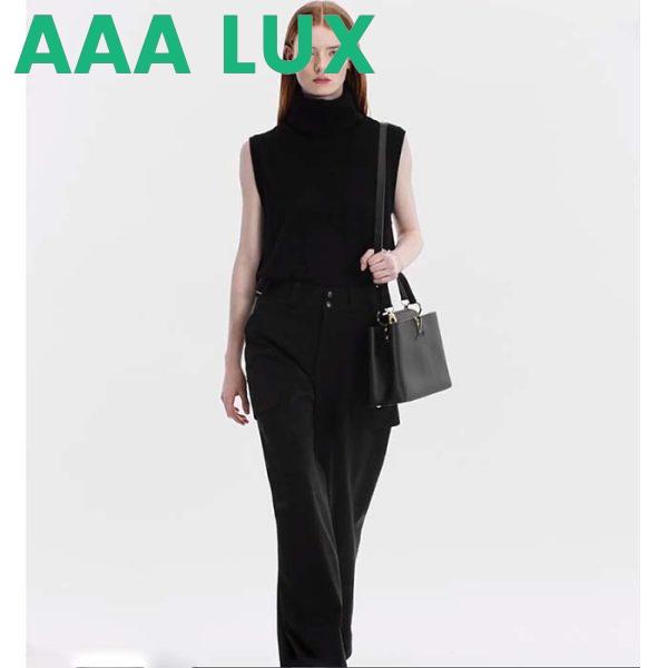Replica Louis Vuitton LV Women Capucines MM Handbag Black Taurillon Cowhide Leather 14