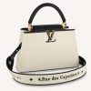Replica Louis Vuitton LV Women Capucines MM Handbag Black Taurillon Leather 12