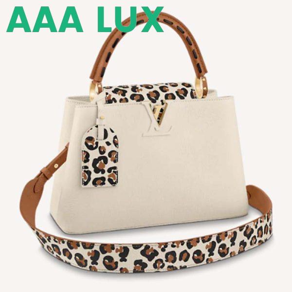 Replica Louis Vuitton LV Women Capucines MM Handbag Cream Taurillon Leather