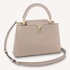 Replica Louis Vuitton LV Women Capucines MM Handbag Cream Taurillon Leather 14