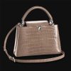 Replica Louis Vuitton LV Women Capucines MM Handbag Grey Taurillon Cowhide 14