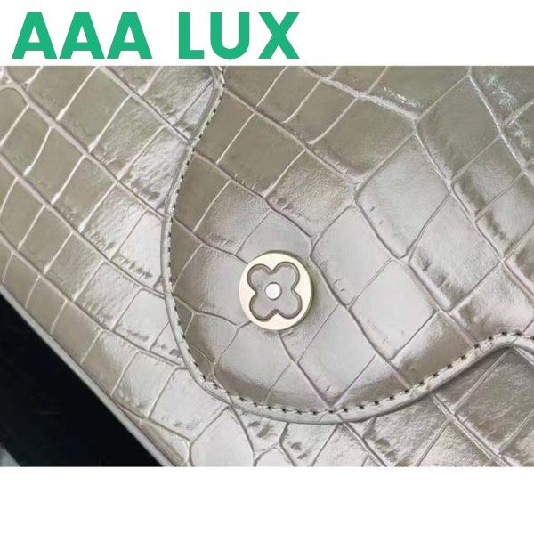 Replica Louis Vuitton LV Women Capucines MM Handbag Grey Crocodilien Brillant Savoir Faire 9