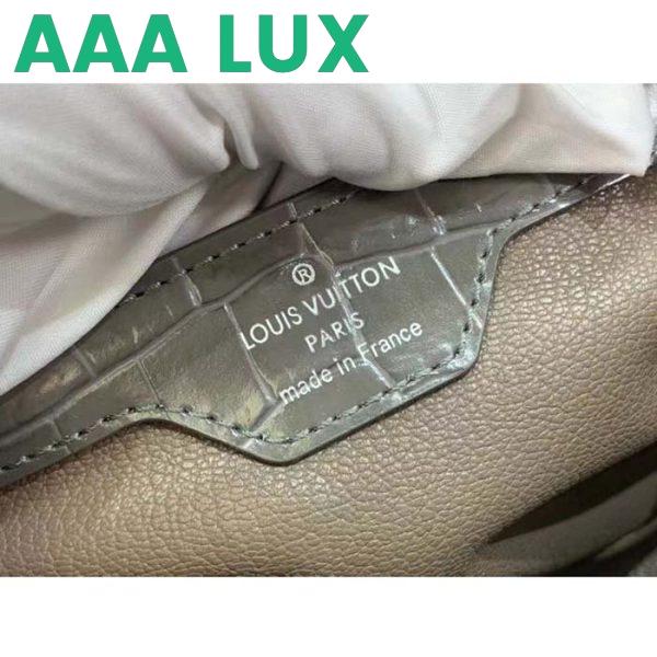 Replica Louis Vuitton LV Women Capucines MM Handbag Grey Crocodilien Brillant Savoir Faire 11