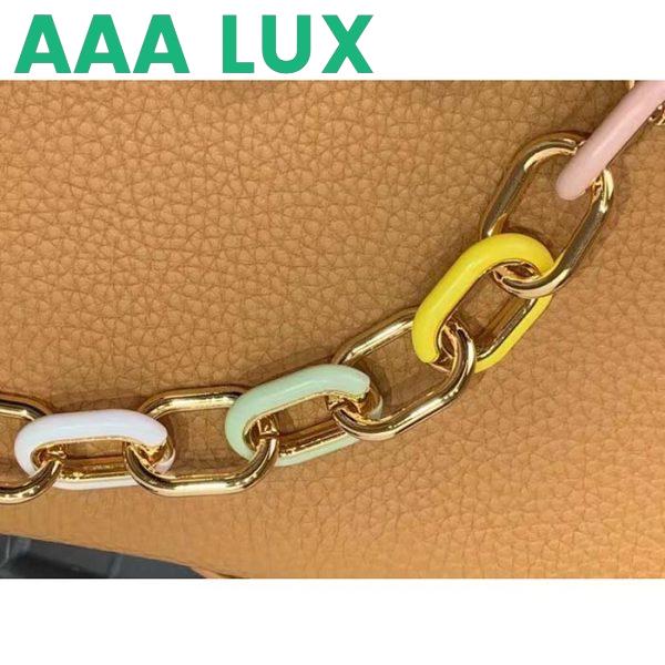 Replica Louis Vuitton LV Women Capucines MM Handbag Hazelnut Brown Taurillon Cowhide Leather 9