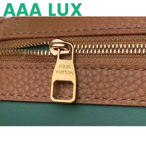 Replica Louis Vuitton LV Women Capucines MM Handbag Hazelnut Brown Taurillon Cowhide Leather 10