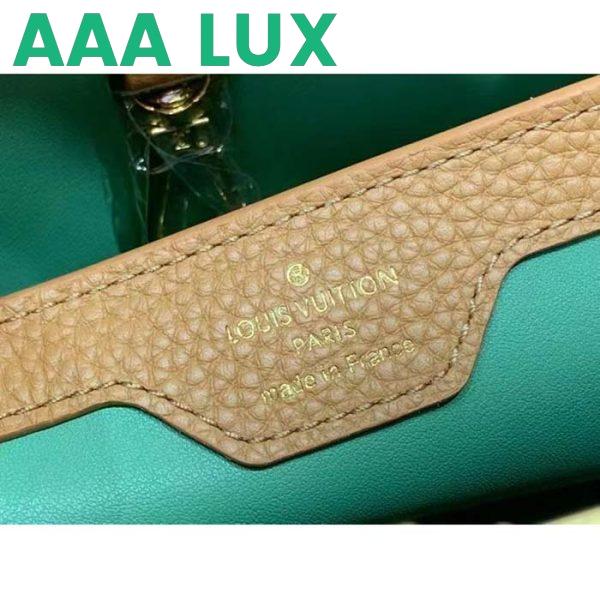 Replica Louis Vuitton LV Women Capucines MM Handbag Hazelnut Brown Taurillon Cowhide Leather 11