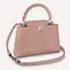 Replica Louis Vuitton LV Women Capucines MM Handbag Magnolia Pink Taurillon Leather