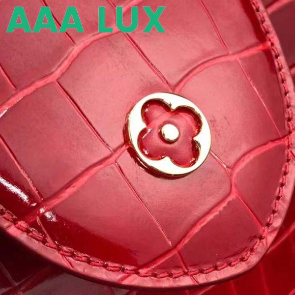 Replica Louis Vuitton LV Women Capucines MM Handbag Red Crocodilien Brillant Savoir Faire 10
