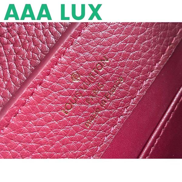 Replica Louis Vuitton LV Women Capucines Mini Handbag Red Taurillon Ostrich Leather 11