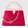 Replica Louis Vuitton LV Women Capucines Mini Handbag Pink Crocodilien Brillant Savoir Faire 15