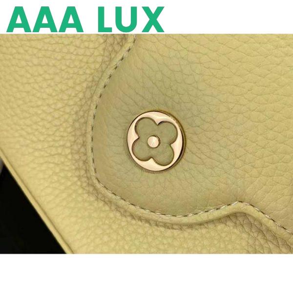 Replica Louis Vuitton LV Women Capucines Mini Handbag Yellow Taurillon Cowhide Leather 10