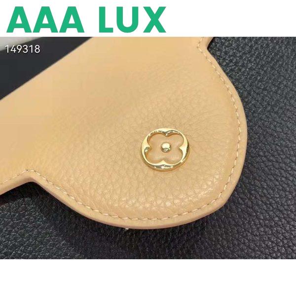 Replica Louis Vuitton LV Women Capucines MM Handbag Black Gold Arizona Taurillon Leather 8