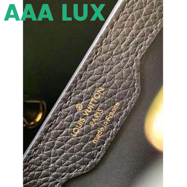 Replica Louis Vuitton LV Women Capucines PM Taurillon Leather in Black 11