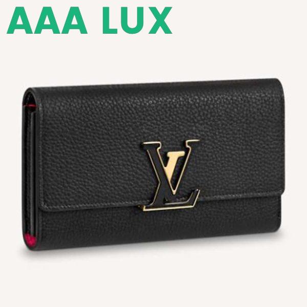 Replica Louis Vuitton LV Women Capucines Wallet Taurillon Leather Outside Cowhide Leather