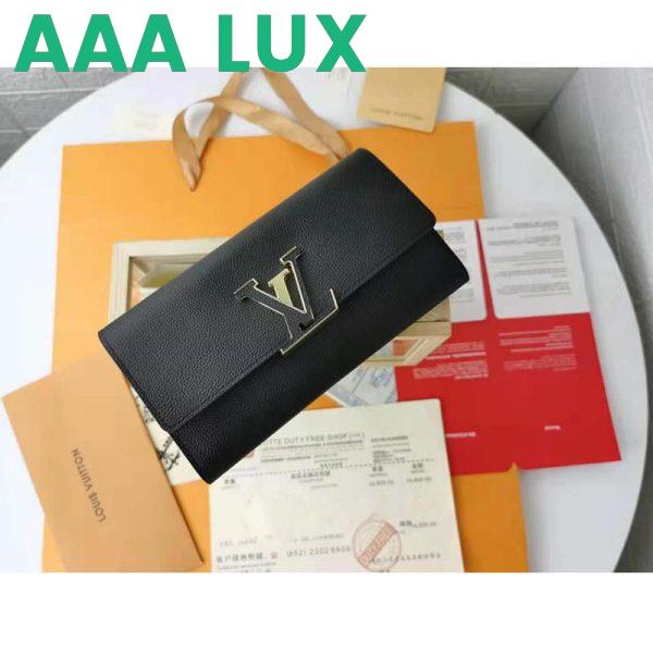 Replica Louis Vuitton LV Women Capucines Wallet Taurillon Leather Outside Cowhide Leather 6