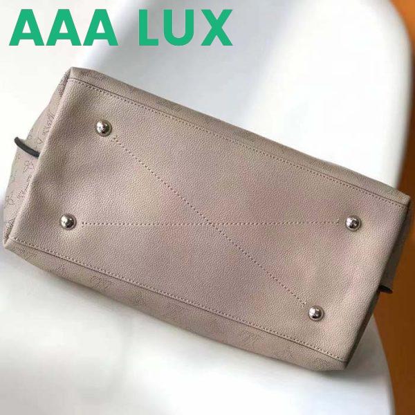 Replica Louis Vuitton LV Women Carmel Hobo Bag Gris Souris Gray Mahina Perforated Calfskin Leather 6