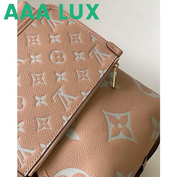 Replica Louis Vuitton LV Women CarryAll PM Bag Pink Beige Embossed Supple Grained Cowhide Leather 8