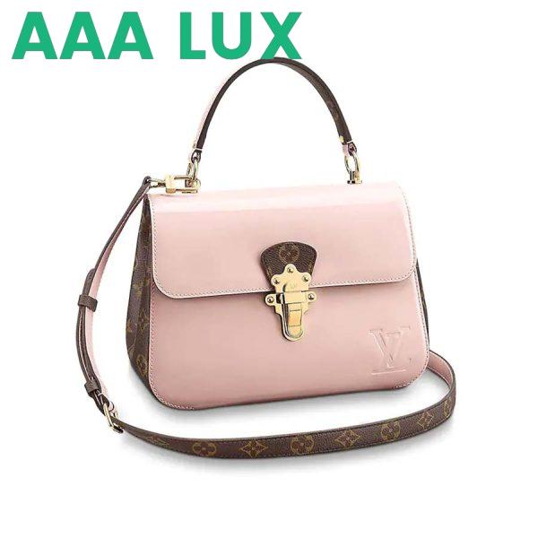 Replica Louis Vuitton LV Women Cherrywood PM Handbag in Glossy Patent Leather