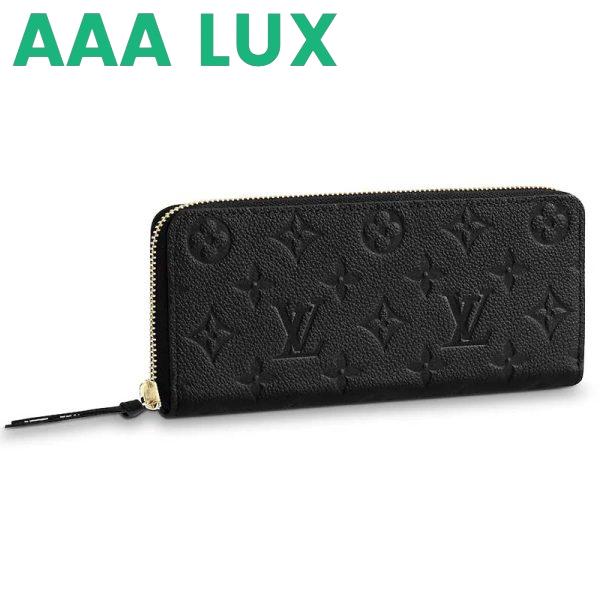 Replica Louis Vuitton LV Women Clémence Wallet in Supple Monogram Empreinte Leather